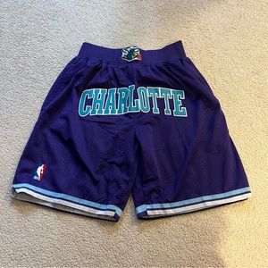 Just Don Charlotte Hornets Basketball Shorts
